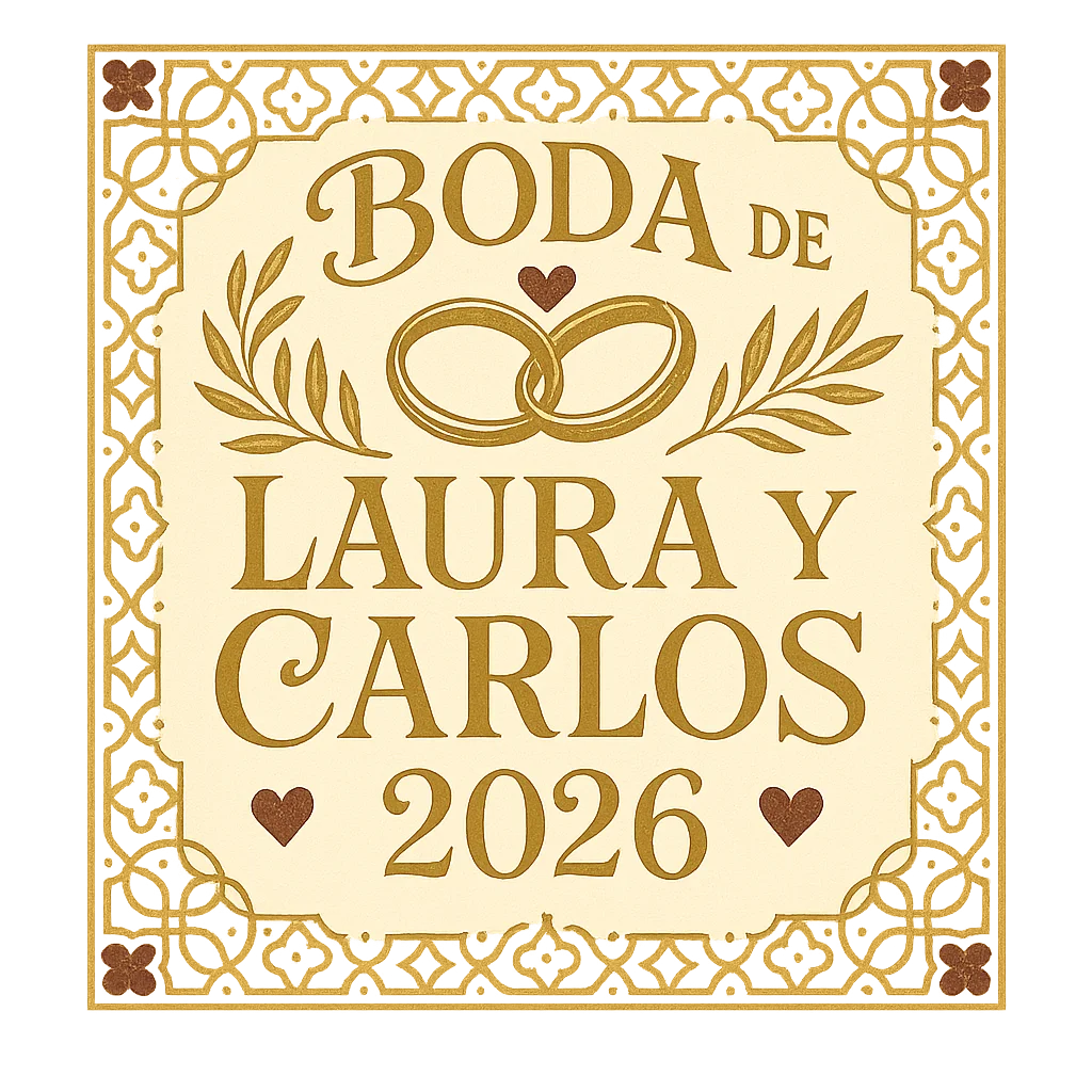 BODA CARLOS Y LAURA elegante